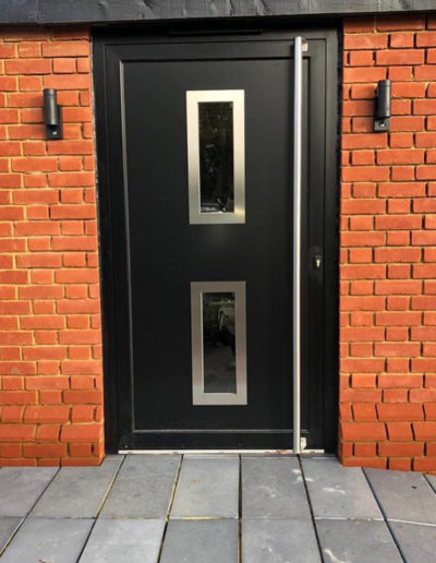 Black Aluminium Front Door